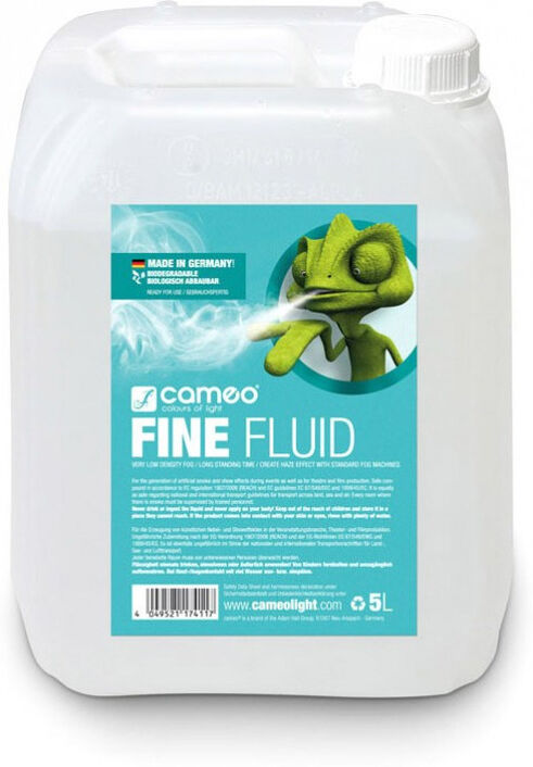 Cameo Fine Fluid 5l Haze-Effekt Nebelfluid Mit Sehr Feiner Dichte