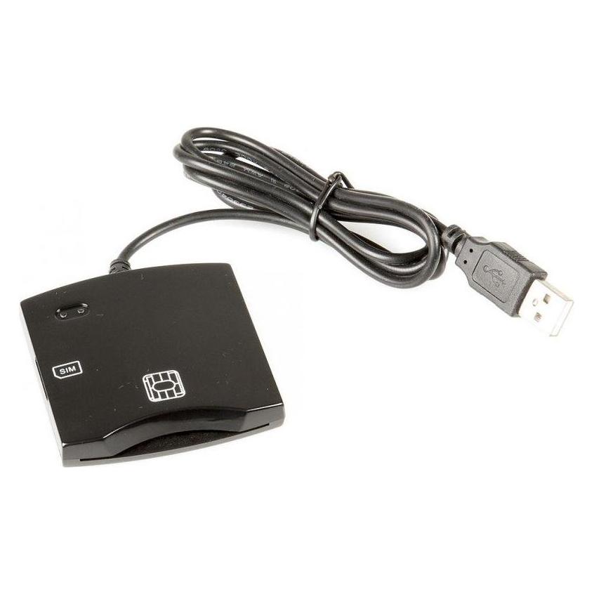 Fusion Ausweisleser Schwarz (USB 2.0) (FUS-ID-CR-BK)