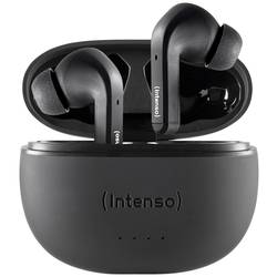 Intenso T300A In Ear Headset Bluetooth® Stereo Schwarz Noise Cancelling Batterieladeanzeige, Headset, Ladecase, Touch-Steuerung 3720300