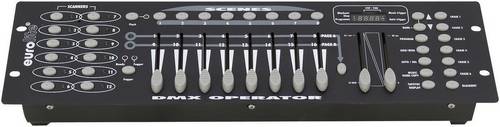 Eurolite DMX Operator 192 DMX Controller 16-Kanal 19 Zoll-Bauform, Musiksteuerung