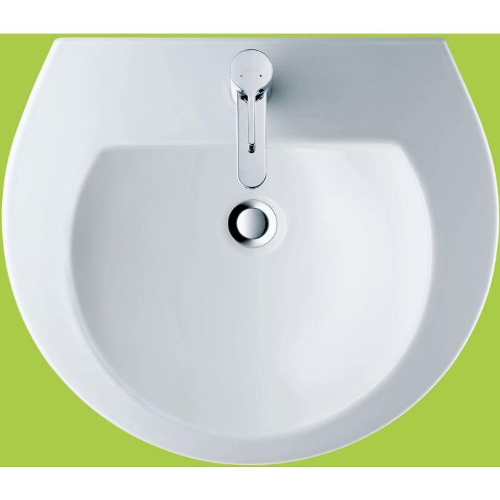 Duravit Darling New Waschtisch 2621550000 mit Hahnloch, mit Überlauf, weiss
