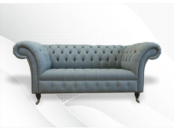 Xlmoebel Chesterfield-Sofa Designer 2-Sitzer Sofa Couch Polster Garnitur Zweisitzer, 2-Sitzer 1 Teile, Made in Europa