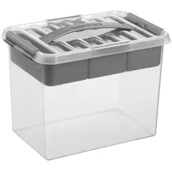Sunware, Aufbewahrungsbox, Q-Line Aufbewahrungsbox mit Einsatz 9 Liter (9 l, 30.70 x 20 x 22.30 cm)