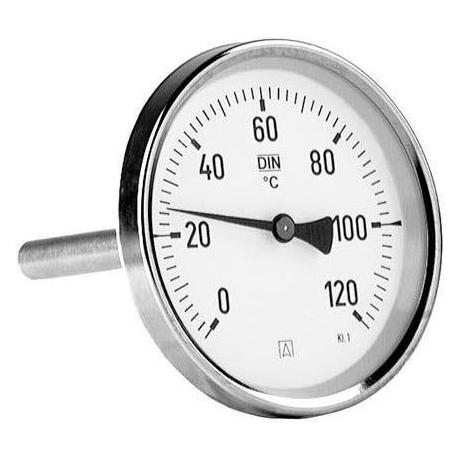 Afriso bimetallic thermometer BiTh 80 fi80mm 0-120 degrees C sleeve 63 mm 1/2 " ax class 2.0 63 80 (63807)