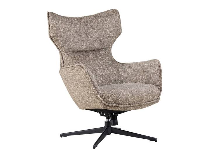 Sessel Leinenoptik Graubraun