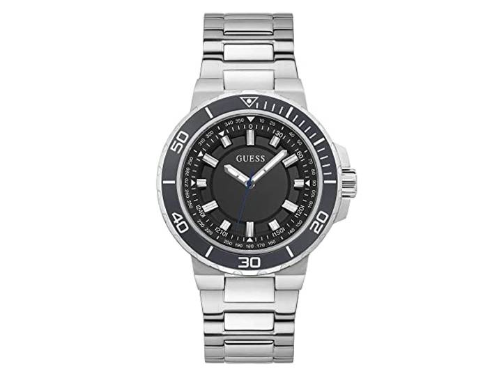 Guess sporthorloge voor heren 44mm, zilverkleurig, 44MM, GW0426G1