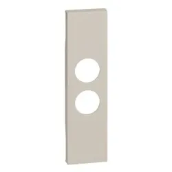 Legrand KM09 LivingNow 1-modulige Abdeckung für Einsätze TV-SAT und Lichtsignal, Farbe Sand