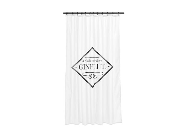 Kleine Wolke Duschvorhang Textil Gin Schwarz-Weiß 180 x 200 cm