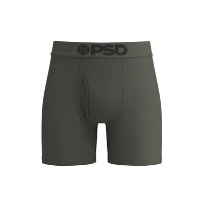 Boxershorts PSD "PSD LUX MODAL BOXER FOREST 5 INCH", Herren, Gr. M, 1 Stk., grün, 91% Modal, 9% Elasthan, unifarben, Unterhosen