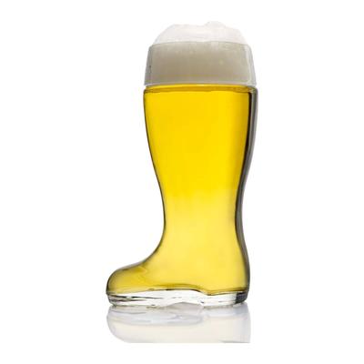 Bierglas STÖLZLE "Bierglas Stiefel 1000 ml transparent", bunt (transparent), Glas, Trinkgefäße