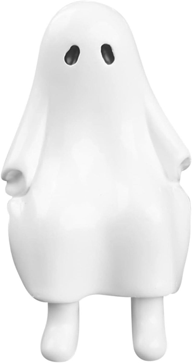 Spookfiguur Hars Decoratief Beeldje Wit - Hoogte: 8 cm