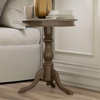Carolina Chair And Table Co. Bishop Accent Table Taupe , Taupe