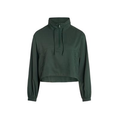 Windbreaker "Girlfriend Collective Hummingbird Windbreaker", Damen, Gr. S, grün (moss), 100% Polyester, GIRLFRIEND COLLECTIVE, unifarben, normal, amerikanischer Ausschnitt, Jacken Windbreaker