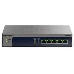Netgear 5-PORT 10G/MG UNMANAGED SWITCH (5 Ports), Netzwerk Switch, Schwarz