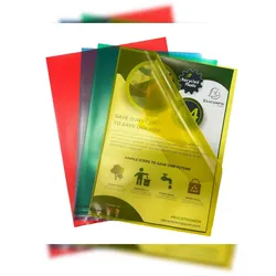 Exacompta 58340E 10x Beutel mit 25 Klarsichthüllen A4, Recycling-PP 120μ, Forever - Farben sortiert