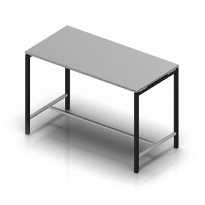 Quadrifoglio Stehtisch Idea+, grau / dunkelgrau, Maße 160 x 107 x 80cm