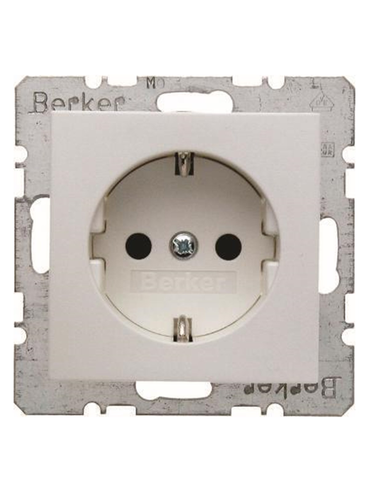 Berker Schuko socket outlet s1/b3/b7 polar white