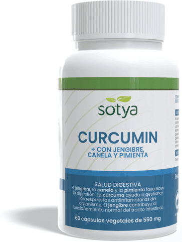 Sotya Curcumin+ con Jengibre Canela y Pimienta 550 mg 60 Vcaps