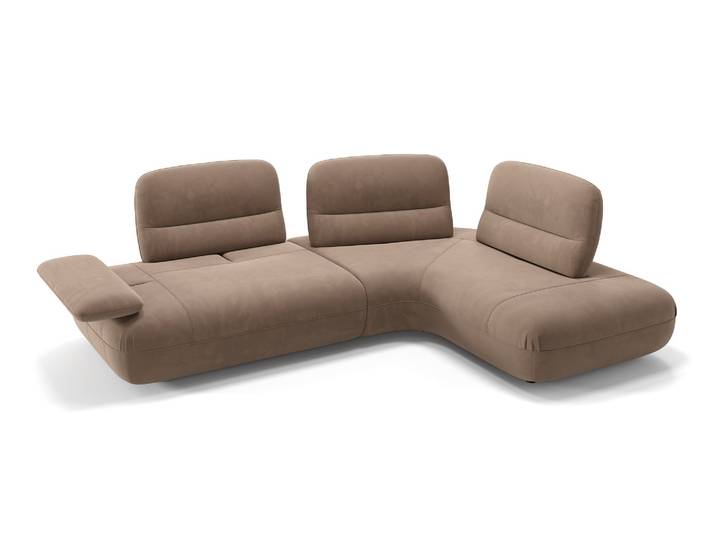 Design Ecksofa DUBAI Wohnlandschaft Sofa mit Sitztiefenverstellung