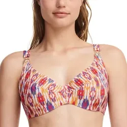 Chantelle Swimwear Underwired Covering Bra Orange gemustert D 85 Damen