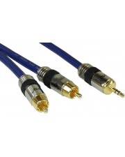 InLine Premium Audiokabel Stereo Mini-Klinkenstecker M bis RCA M 25 m (89932P)