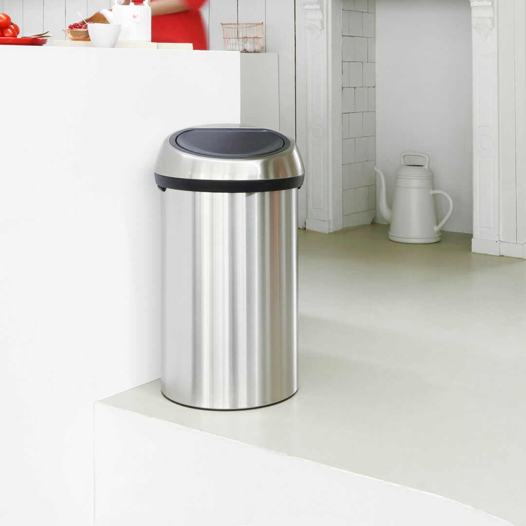 Brabantia 60 Litre Touch Bin Matt Steel / Matt Steel 60L