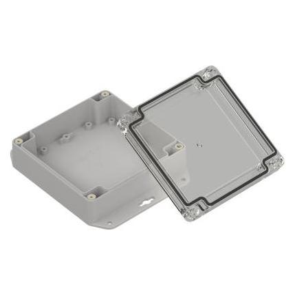 RS PRO Polycarbonat Universal-Gehäuse Hellgrau Auss (Gehäuse) (ZP120.120.45SUJp TM PC)