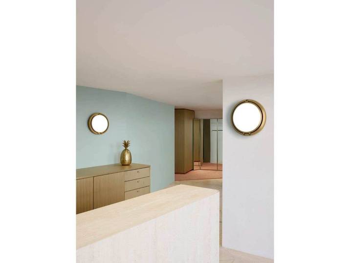 Applique murale Metropoli27, Ø 27 cm, verre, aluminium - Luceplan - Couloir