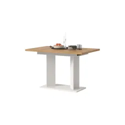 Esstisch ausziehbar Gunnar , weiß , Maße (cm): B: 120 H: 76