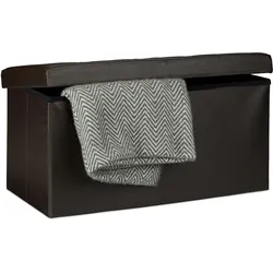 Relaxdays, Sitzbank, Sitzbank Stauraum (76 cm)