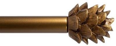 Urbanest "3/4"" Farmhouse Pinecone Curtain Rod Adjustable Designer Window Single Rod"