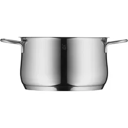WMF Topfset Induktion Kochtopfset 3tlg Glasdeckel Diadem Plus Edelstahl 18/10, Pfannenset + Topfset, Silber