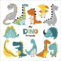 Keilrahmenbild DINOS III (BHT 27x27x2 cm) - bunt - BHT 27x27x2 cm