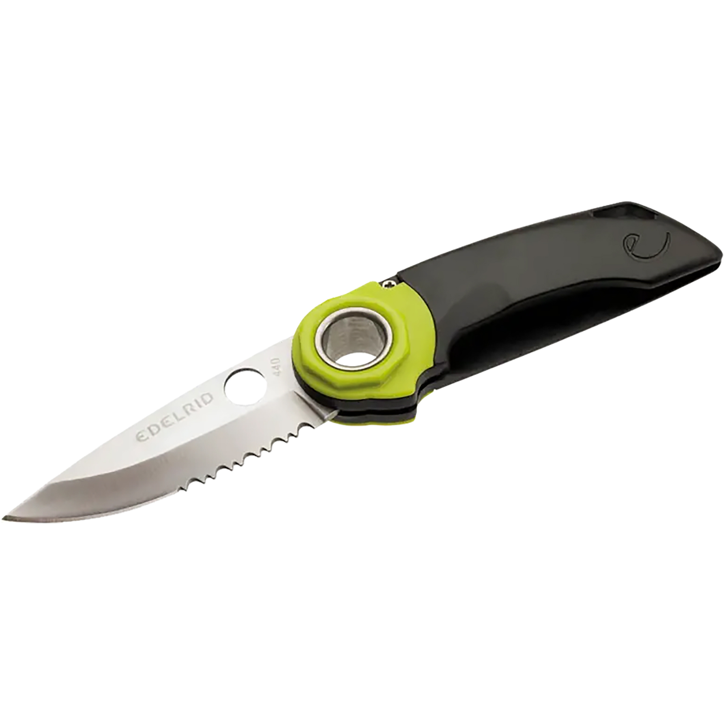 Edelrid Rope Tooth Einhandmesser Taschenmesser schwarz