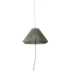 Faro Outdoor Pendelleuchte SAIGON OUT C70 E27, IP44, mit Lochabdeckung, tragbar, dunkelgrau, olivgrün FAR-71584-11