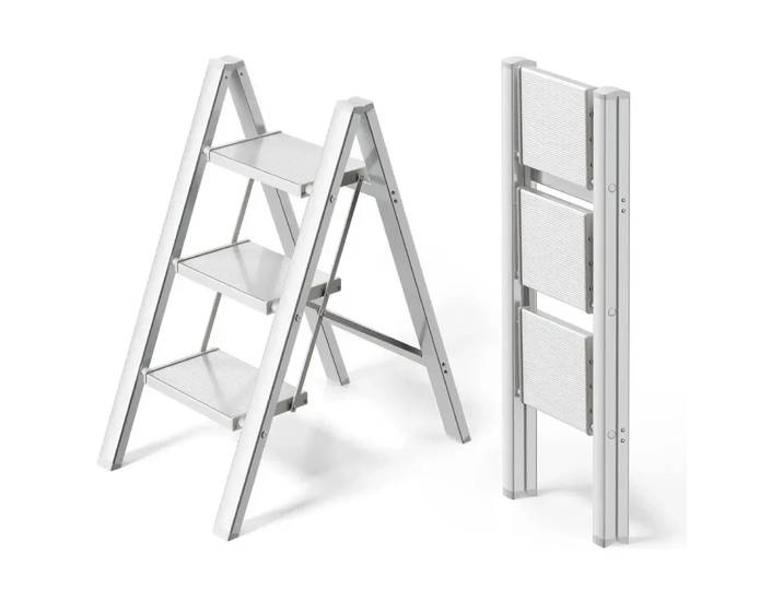 2-3-4 escabeaux en aluminium léger pliant escabeau large pédale antidérapante 150kg charge ménage bureau escabeau Portable