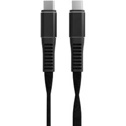 Leba Innovation USB-Ladekabel USB-C® Stecker, USB-C® Stecker 1.20 m Schwarz gesleeved NCABLE-LE-UC-UC-1.2M