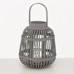 Windlicht Taneja 24cm grau