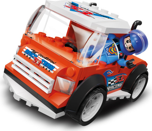 Blocks The Collection Truck Racing Team Rode Race-truck met 100 onderdelen