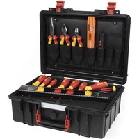 Werkzeug-Set Basic Set L electric rot/gelb, 18-teilig, mit Koffer