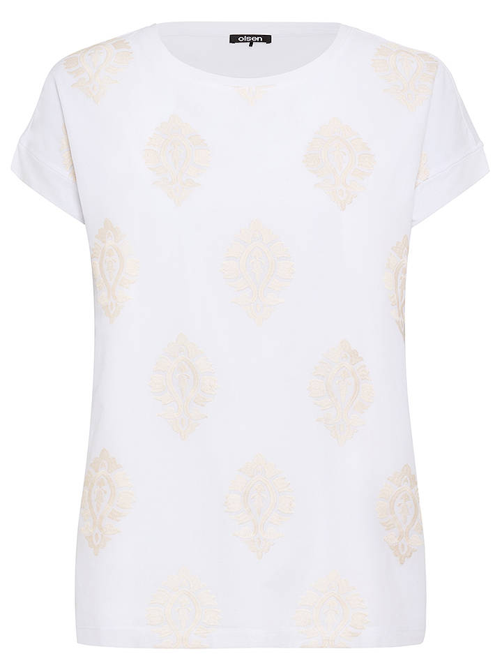 Olsen Shirt in Weiß - 40