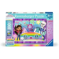 Ravensburger Kinderpuzzle - 12004117 Gabby's Dollhouse - Puzzle für Kinder ab 6 Jahren, mit 100 Teilen im XXL-Format