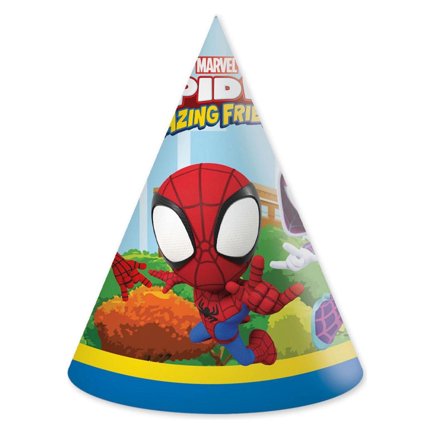 Globos Europe Papierhüte FSC Spidey, 6 Stk. (6 Stk.) (541206)
