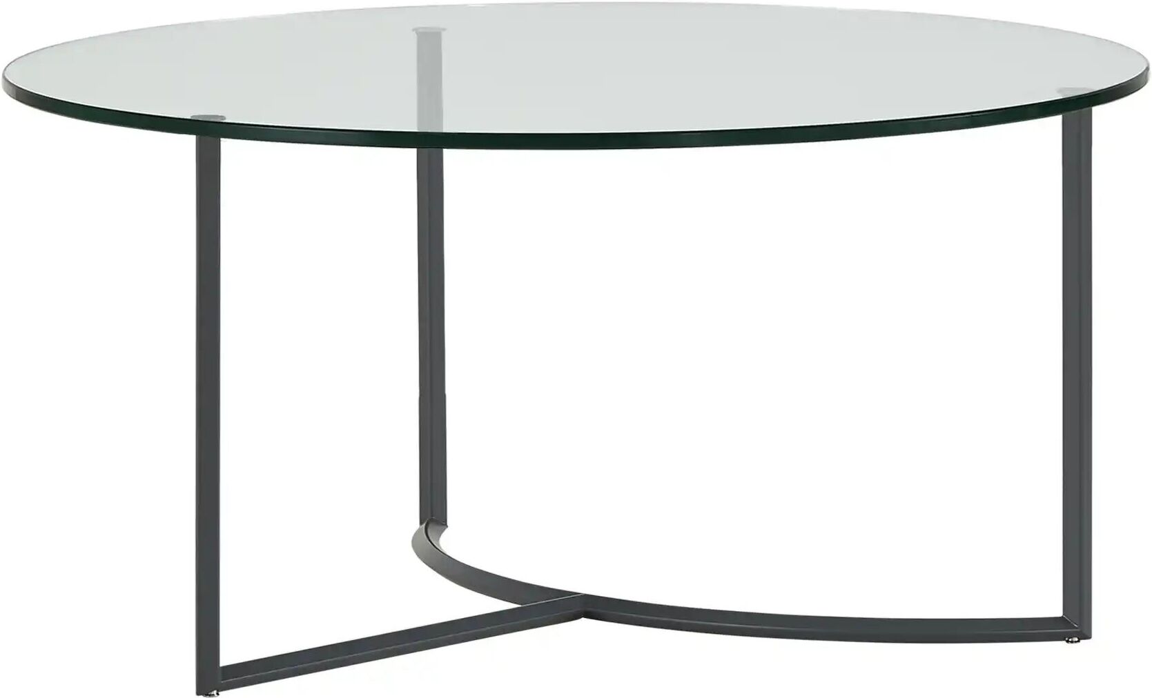 Höffner Couchtisch  Hesel ¦ transparent/klar ¦ Maße (cm): H: 36  Ø: 70