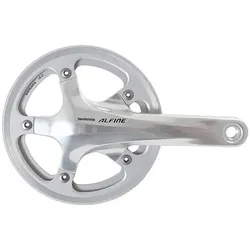Shimano Kettenradgarnitur Alfine FC-S501 45 Zähne silber mit zwei Kettenschutzringen