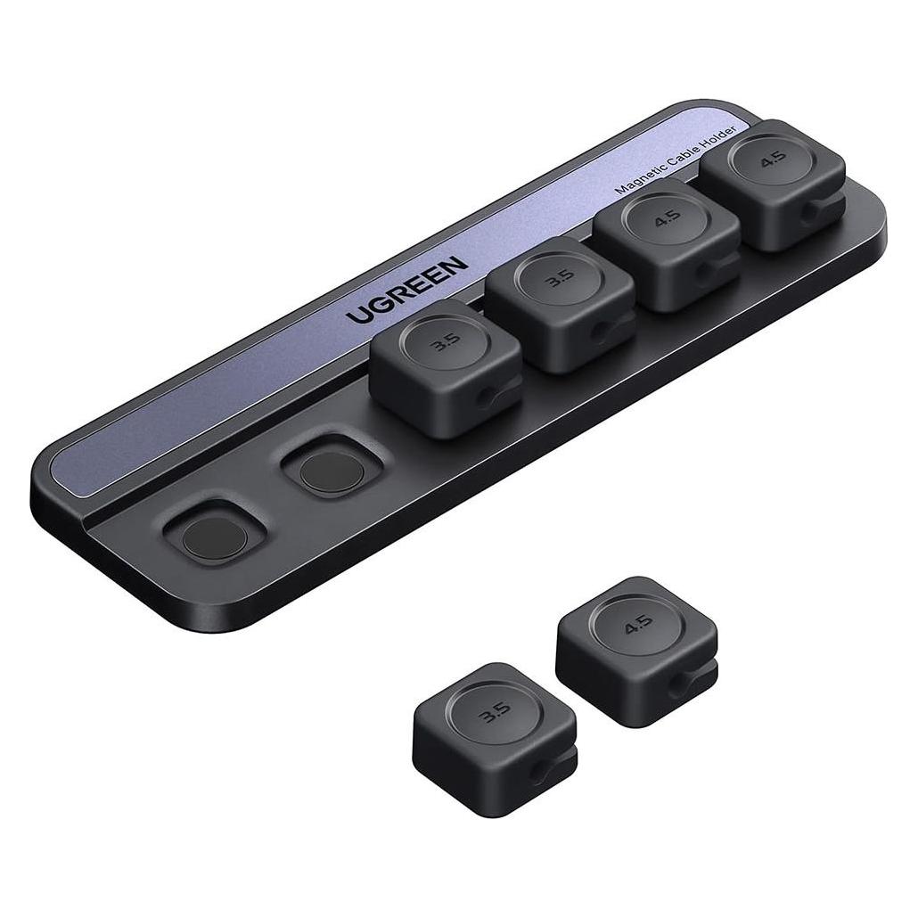 Ugreen Organizer Organizer na kable LP987 magnetyczny (czarny) (70678663)