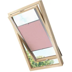 KS Handel 24 Dachfensterplissee Faltrollo Thermo verdunkelnd passend für Velux CK01 Beere