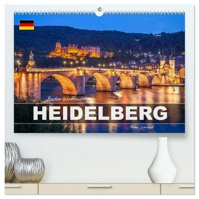 Baden-Württemberg - Heidelberg (hochwertiger Premium Wandkalender 2027 DIN A2 quer), Kunstdruck in Hochglanz