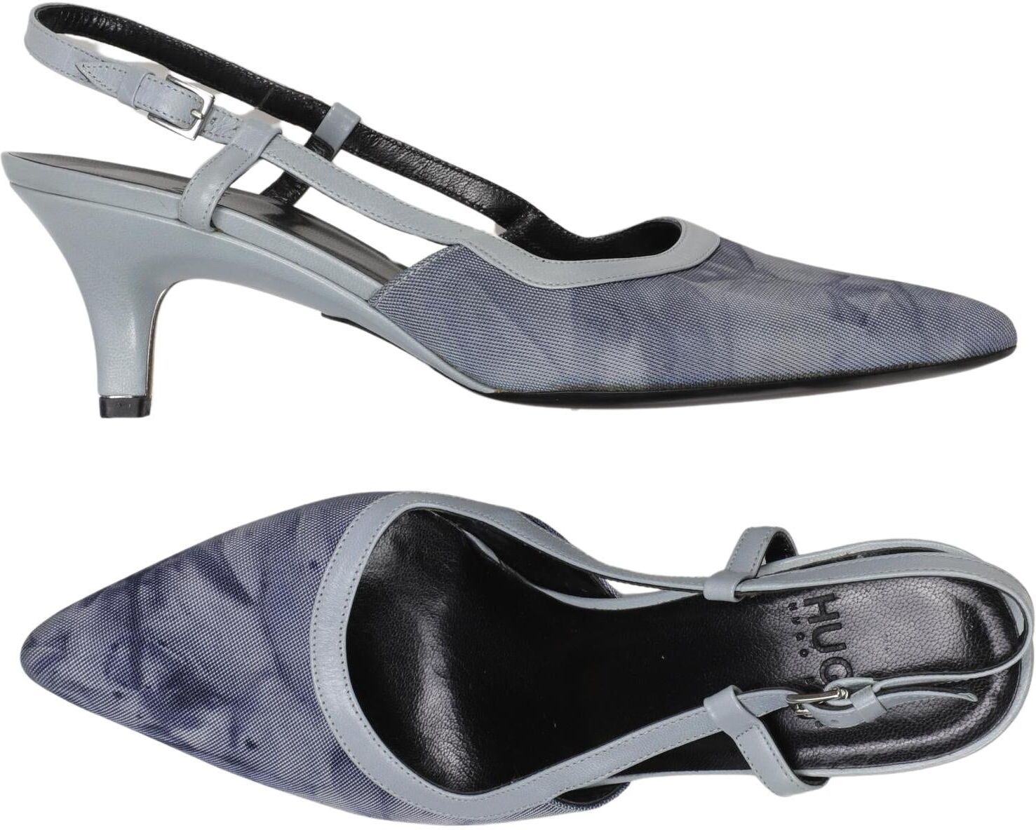Hugo by Hugo Boss Damen Pumps, Hellblau, Gr. EU 36, Leder - Second Hand
