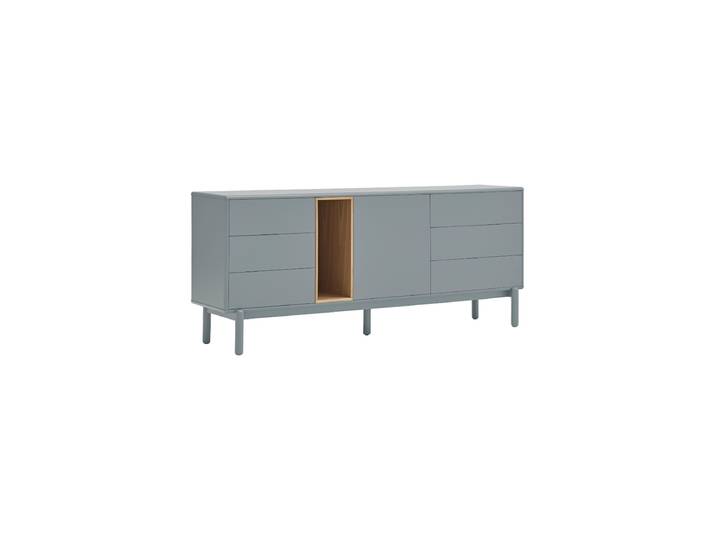 Grosses Design Sideboard „Corvo“ Eiche Pearl Grey Teulat